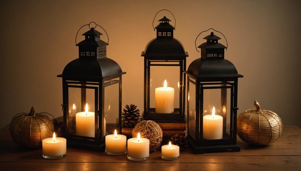 Illuminate and decorate your space with candles and lanterns